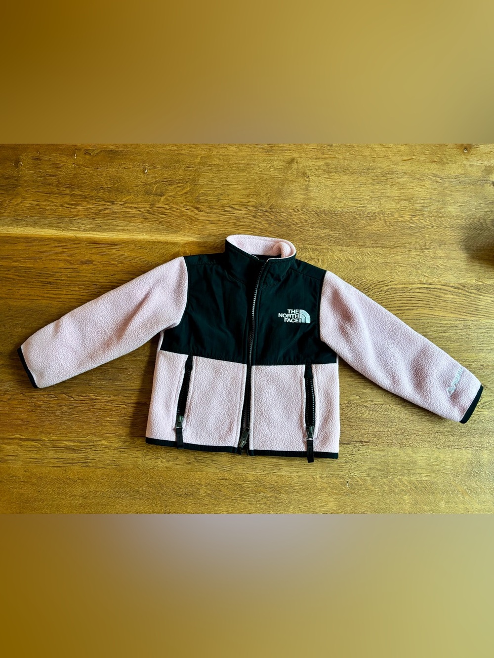 The North Face Pink and Black Denali fleece 2T
